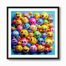 Emojis Art Print