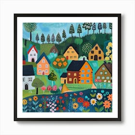 Kids Travel Illustration Germany 1 Art Print