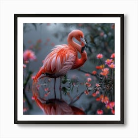 Flamingo 4 Art Print