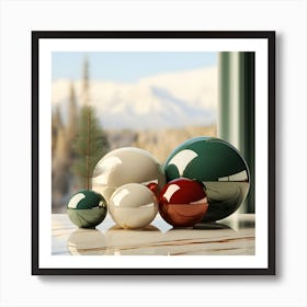 Christmas Ornaments 16 Art Print