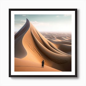 Dune Walking 4 Art Print