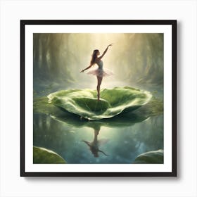 Ballerina In The Forest Art Print