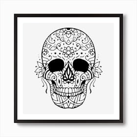 Mandala Skull 02 Art Print