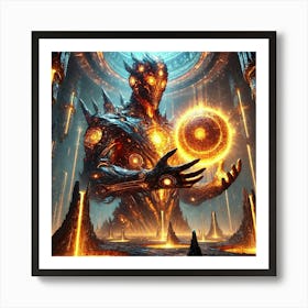 Corekeeper Mantle Fragment Guardian Art Print