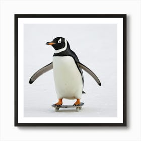 Asm Penguin Skate On The Snow A64de34e 129c 4332 B7b4 E0897f16efb0 Art Print