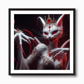 Devil Cat Art Print