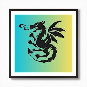 Dragon Logo Art Print