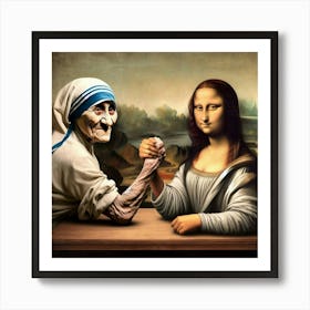 Teresa v Lisa Art Print