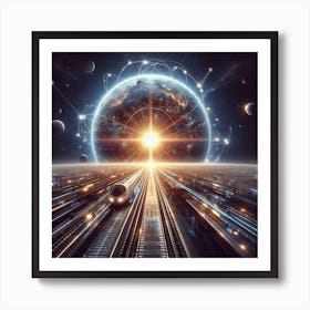 Futuristic Space Station 22 Art Print