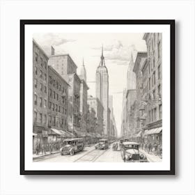 New York City Street Scene 6 Art Print