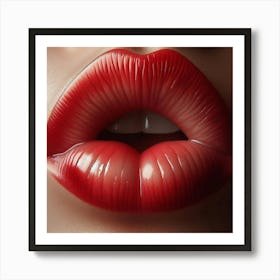 Red Lips Art Print