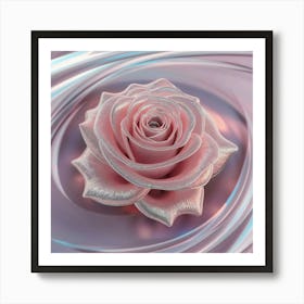 Pink Rose Art Print