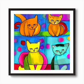 The Cats 2 Art Print