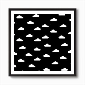 Cloudy Day X Dark Night Art Print