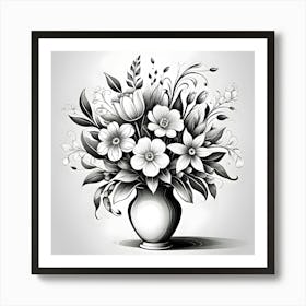 Flowers In A Vase 88 Art Print