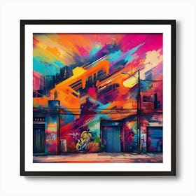 Graffiti Street Art 4 Art Print