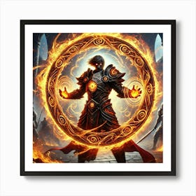 Ronan Ashheart Elemental Shield Art Print