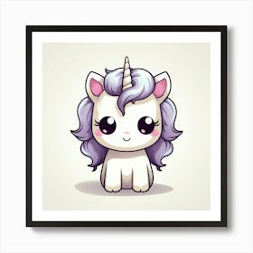 Cute Unicorn 54 Art Print