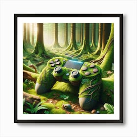 Ps4 Controller In The Forest 1 Art Print