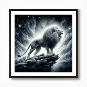 Lion Of The Night 3 Art Print