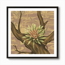 Plant In A Tree Art Print