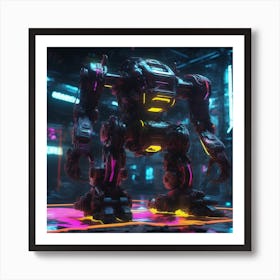 Futuristic Robot 72 Art Print