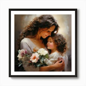 Mother And Daughter Art Print