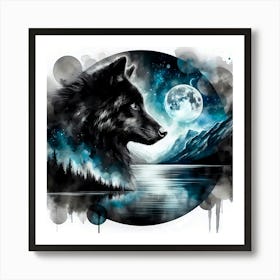 Wild Animal Illustration 350 Art Print