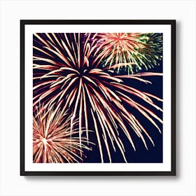 Fireworks In The Sky 4 Art Print