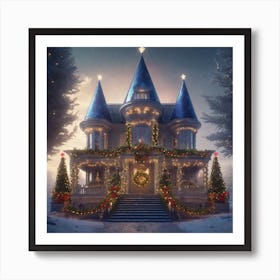 Christmas House 55 Art Print