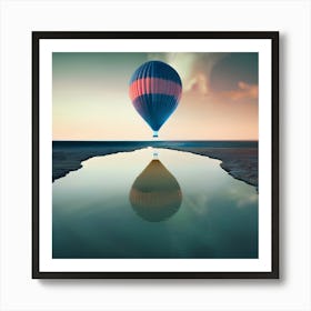 Hot Air Balloon In The Sky Art Print
