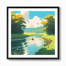 Landscape Painting 196 Art Print