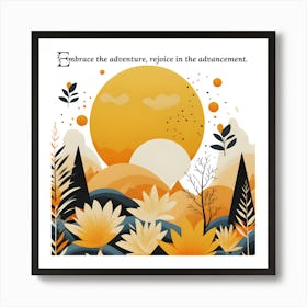 Embrace The Adventure, Rejoice In The Advancement Art Print