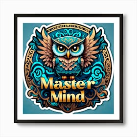 Master Mind Owl 2 Art Print