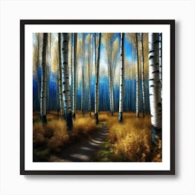 Birch Forest 53 Art Print