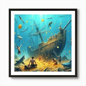 Pirates Of The Caribbean 3 Art Print