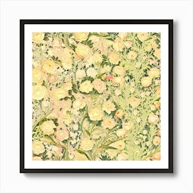 Roses And Lilies Art Print