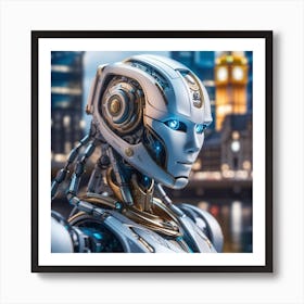 Futuristic Robot 33 Art Print