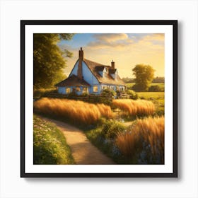 Country Cottage Art Print