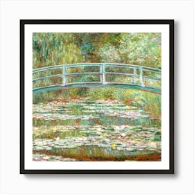 Water Lily Bridge 2 Art Print