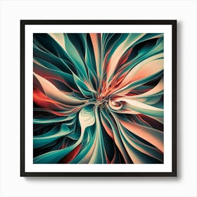 Abstract Flower Art Print