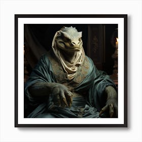 Reptilian Royalty Art Print