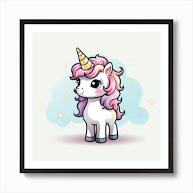 Cute Unicorn 19 Art Print