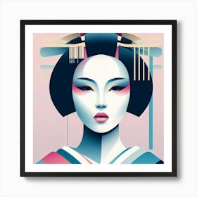 Japan Geisha Visual 52 Art Print