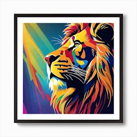 Lion Painting 76 Art Print