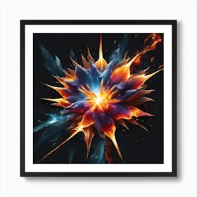 Fire And Flames 1 Art Print