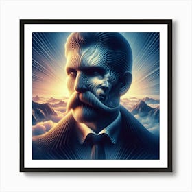 Man With The Mustache Art Print