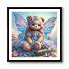 Fairy Teddy Bear Art Print