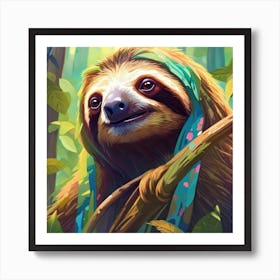 Sloth Art Print