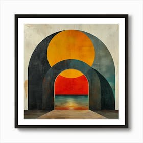 Archway To The Sun 1 - city wall art, colorful wall art, home decor, minimal art, modern wall art, wall art, wall decoration, wall print colourful wall art, decor wall art, digital art, digital art download, interior wall art, downloadable art, eclectic wall, fantasy wall art, home decoration, home decor wall, printable art, printable wall art, wall art prints, artistic expression, contemporary, modern art print, Art Print